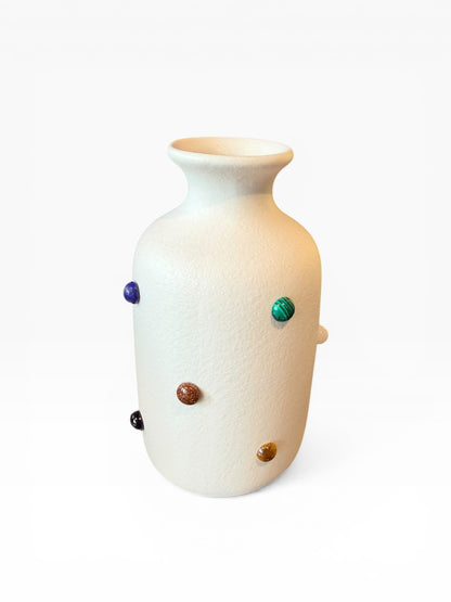 Marcia Bud Vase by P.Grunsfeld from The Vault Creative featuring a sleek ceramic design and elegant shape.