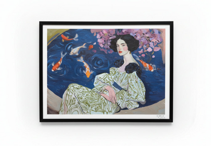 The Garden Sea signed print by Rebecca Aldernet from The Vault Creative, featuring vibrant ocean-inspired artwork.