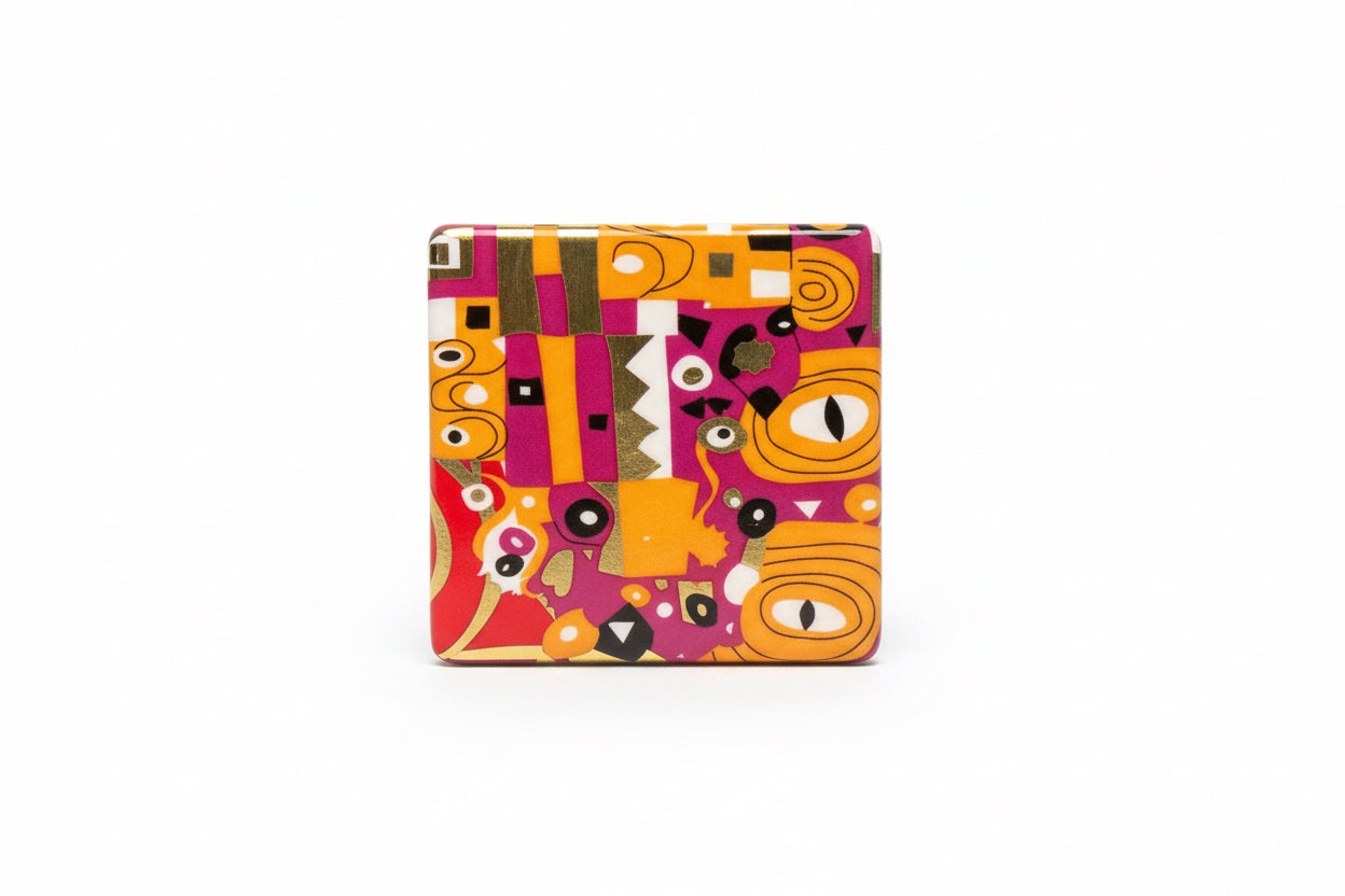 French Klimt gilt box by The Vault Creative featuring intricate gold detailing and elegant design.