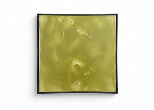 Glossy avocado painting by The Vault Creative showing a vibrant, artistic depiction of an avocado in a smooth, shiny finish.