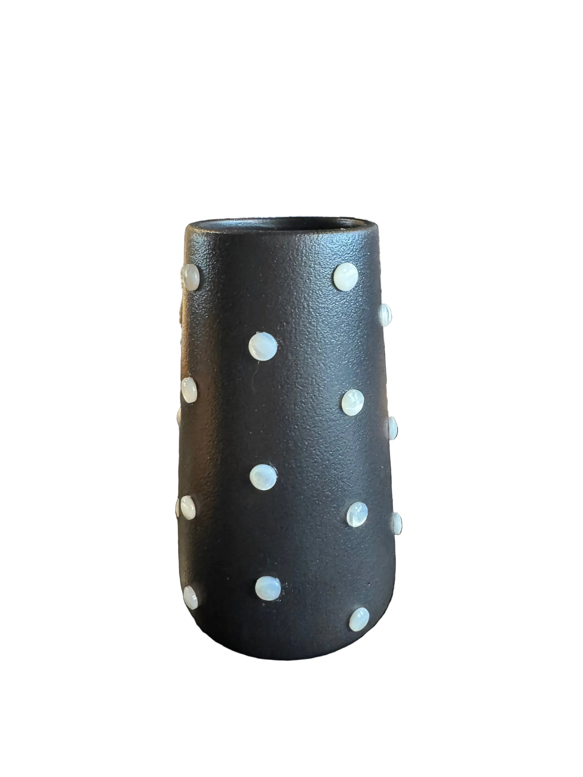 P. Grunsfeld 6” Black & White Vase
