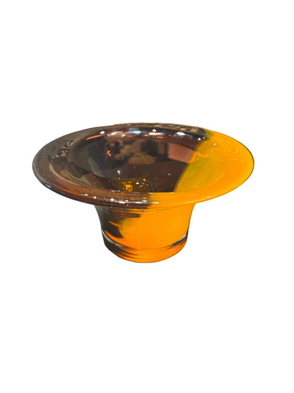 Amber & Smoke Glass Bowl