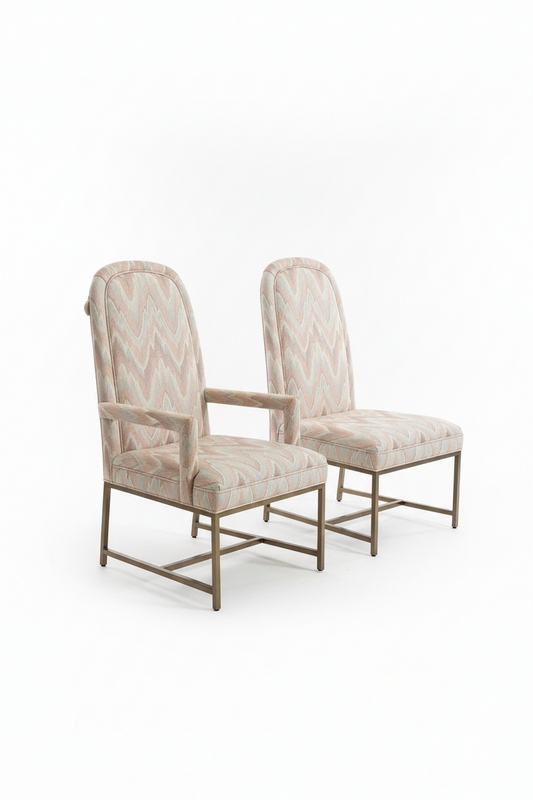 Vintage Flame Stitch Chairs