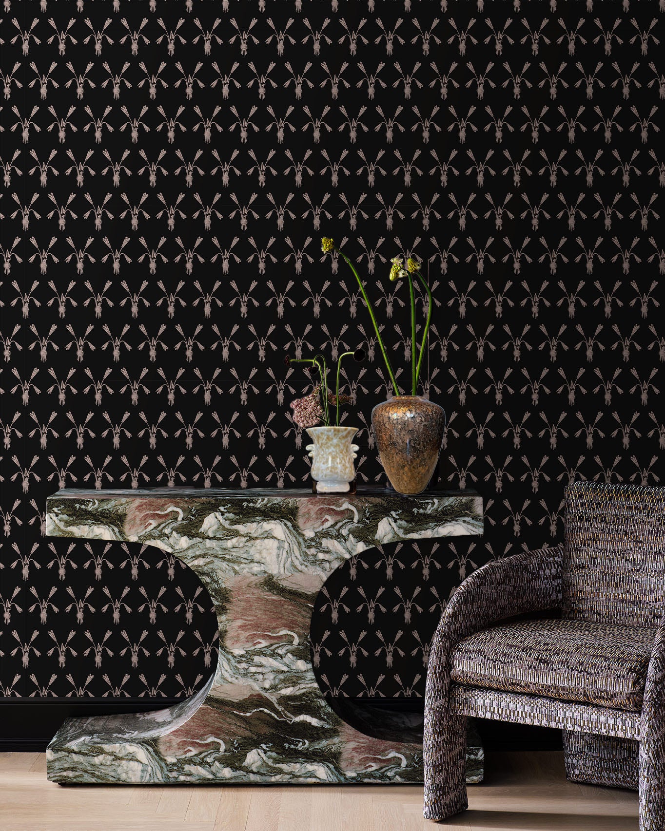 Floral - Black