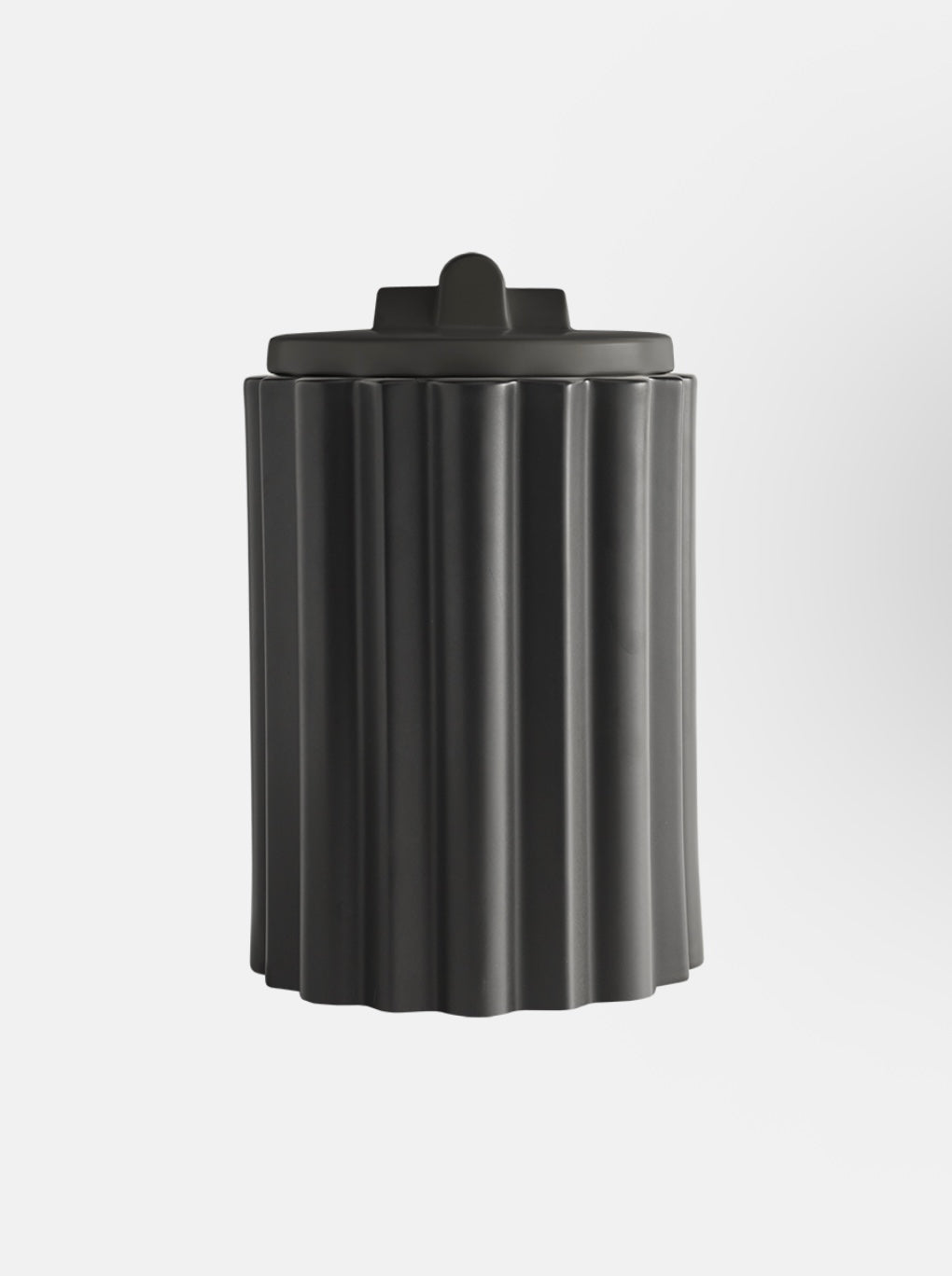 Large black Changes Jar by ST x OH, featuring a sleek design and spacious interior for storing small items.