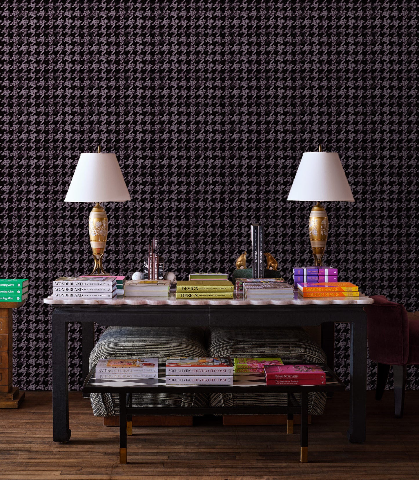 Houndstooth - Dark Purple