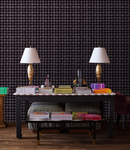 Houndstooth - Dark Purple