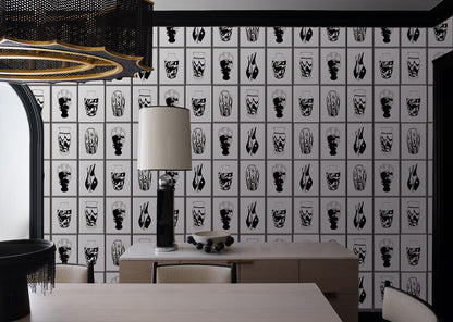 Vault Vases  - Black and White