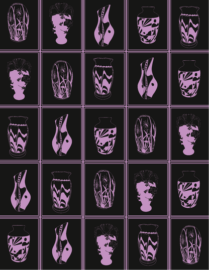 Vault Vases  - Dark Purple