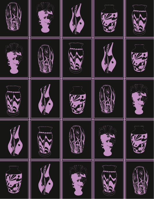 Vault Vases  - Dark Purple