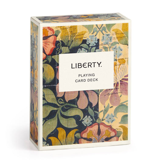 Liberty Archive playing card deck by Chronicle Books featuring vintage-style card designs and classic imagery.