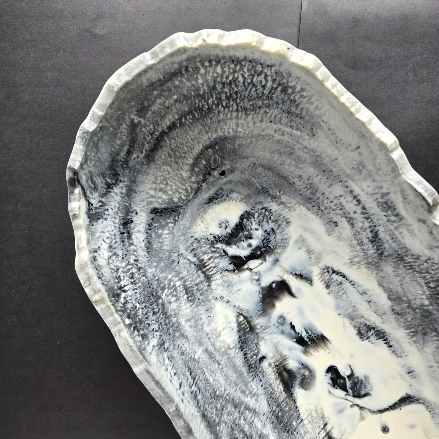 Large Resin Trough - Entryway Catchall - Decorative Bowl