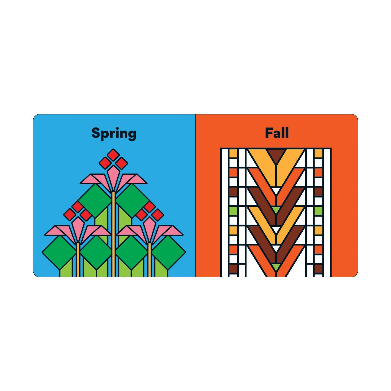 Opposites board book by Chronicle Books featuring Frank Lloyd Wright-inspired illustrations for young children.