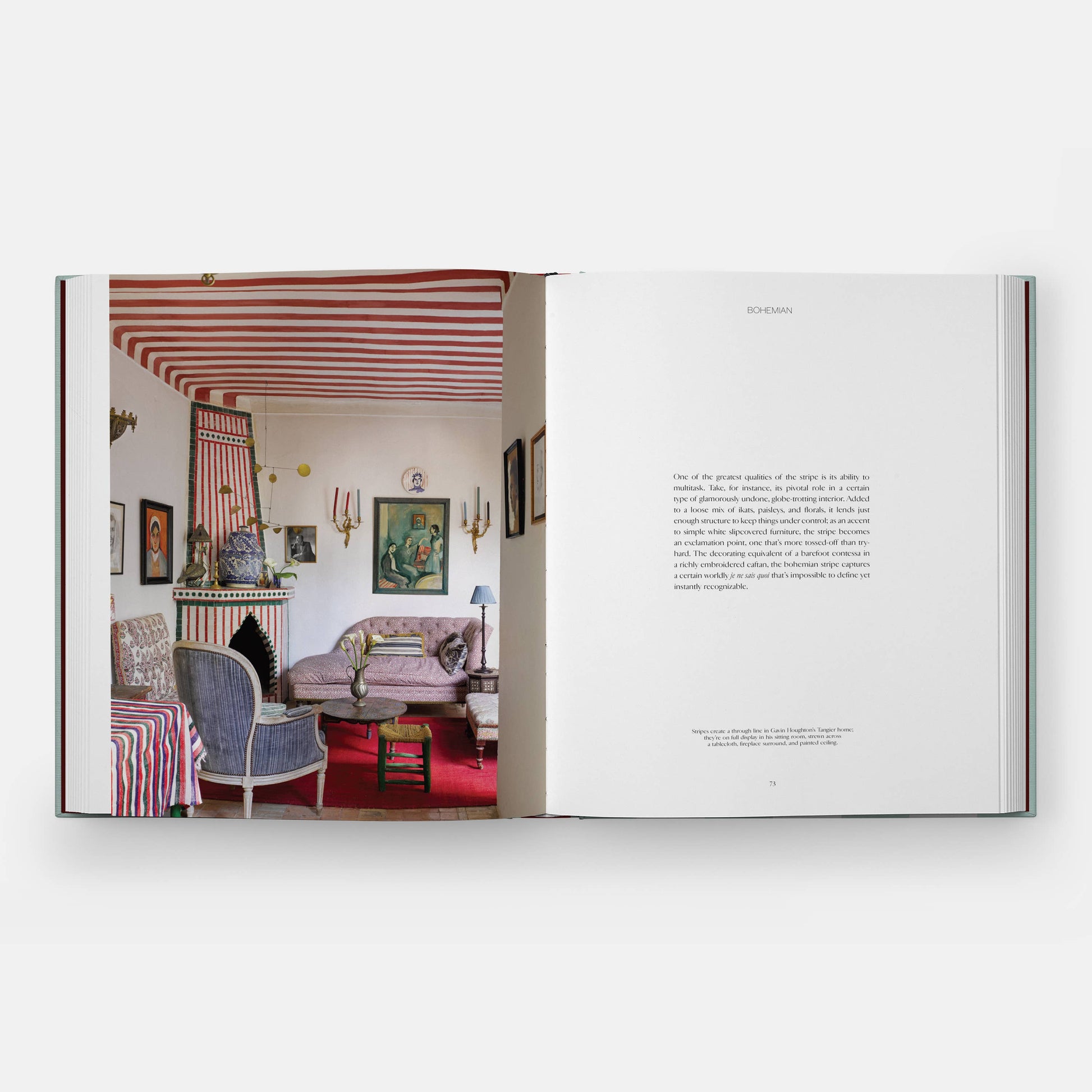 Cover image of "Everybody Loves Stripes" decorating book by Phaidon, featuring colorful striped patterns on the cover.
