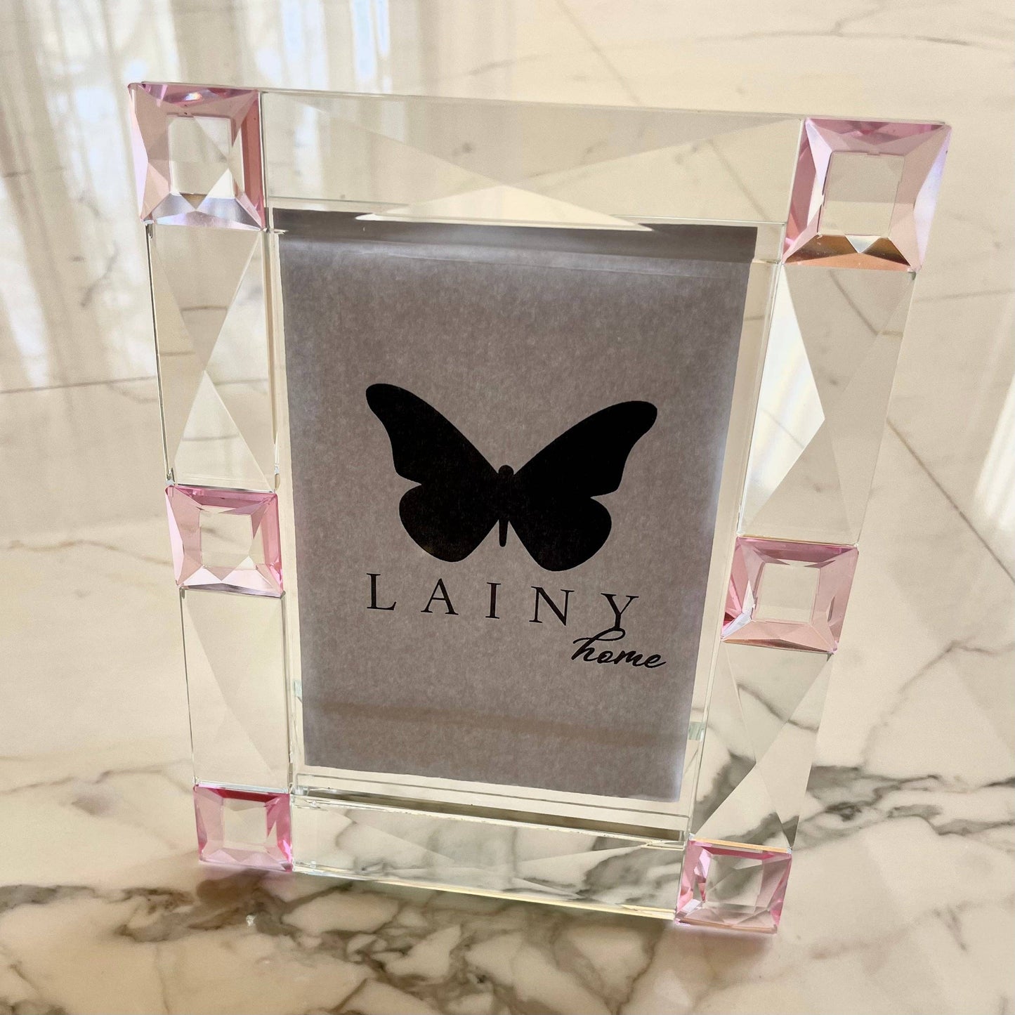 Pink Crystal Picture frame 5X7
