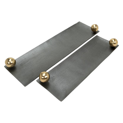Fenley Tray tabletop from The Vault Creative, stylish wooden tray with handles, ideal for serving or decorative use.