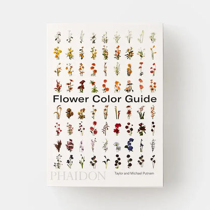 Phaidon Flower Color Guide book featuring vibrant floral illustrations and color reference pages for botanical inspiration.