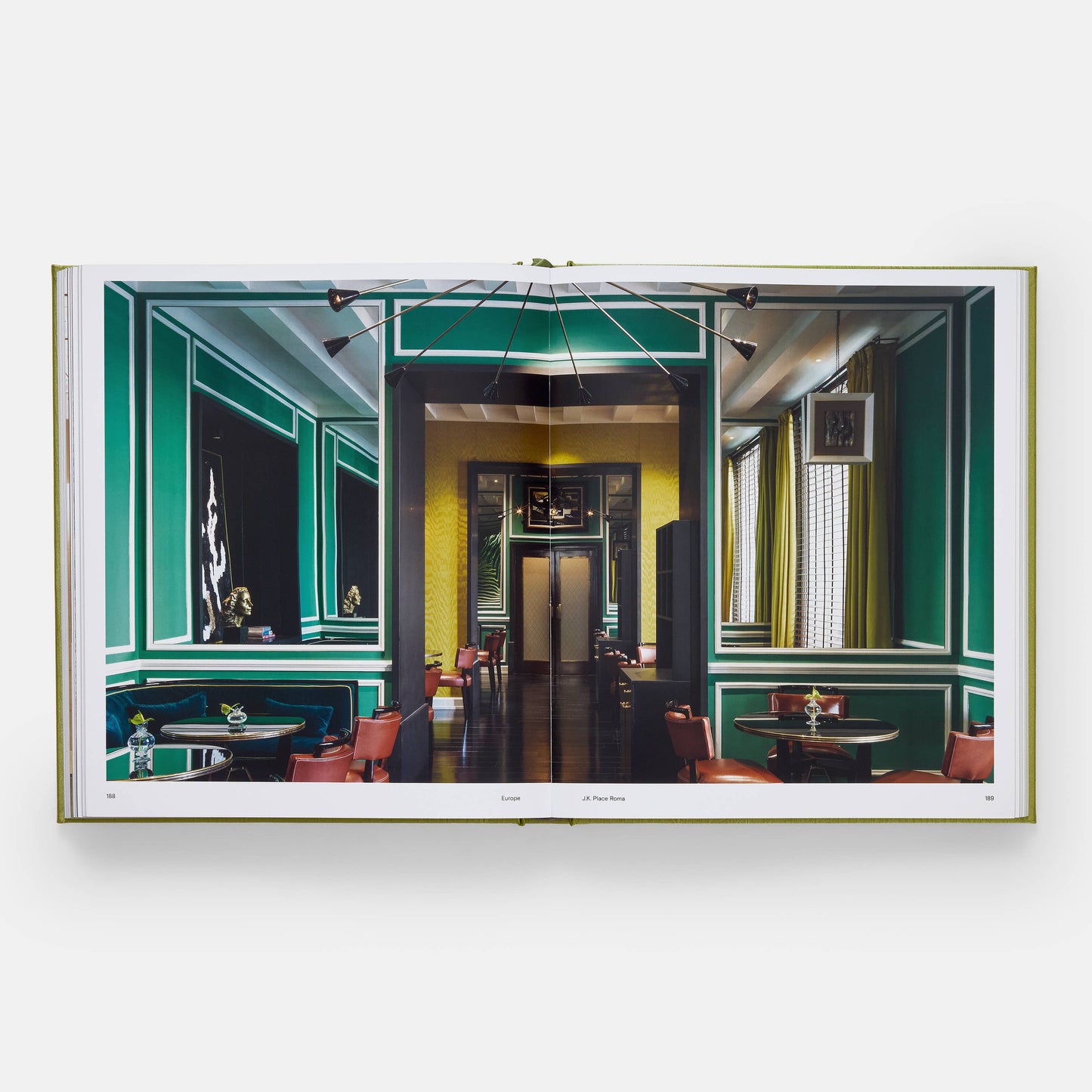 Phaidon Leading Hotels of the World book showing elegant cover with hotel images and luxurious design.