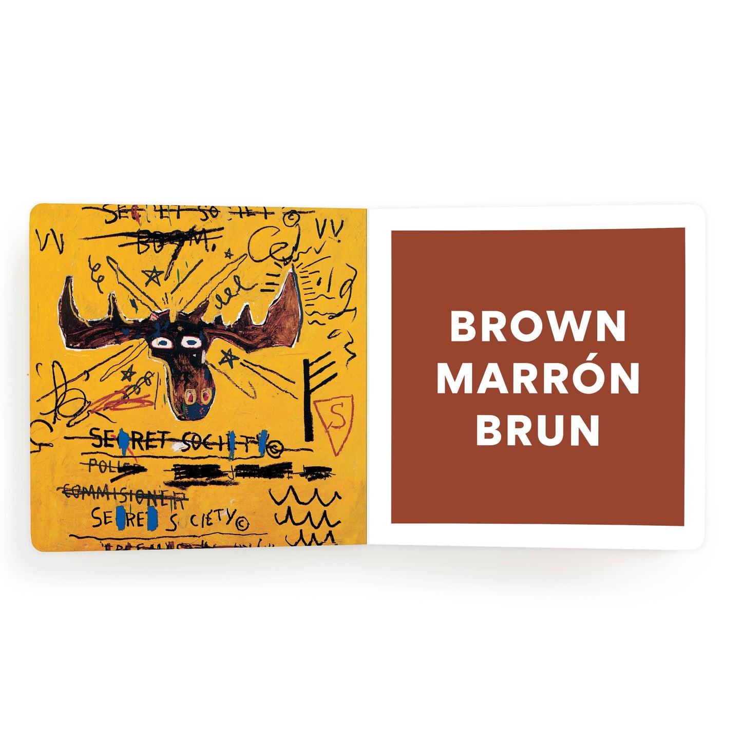 Basquiat Colors board book by Chronicle Books featuring vibrant artwork and colorful illustrations for children.