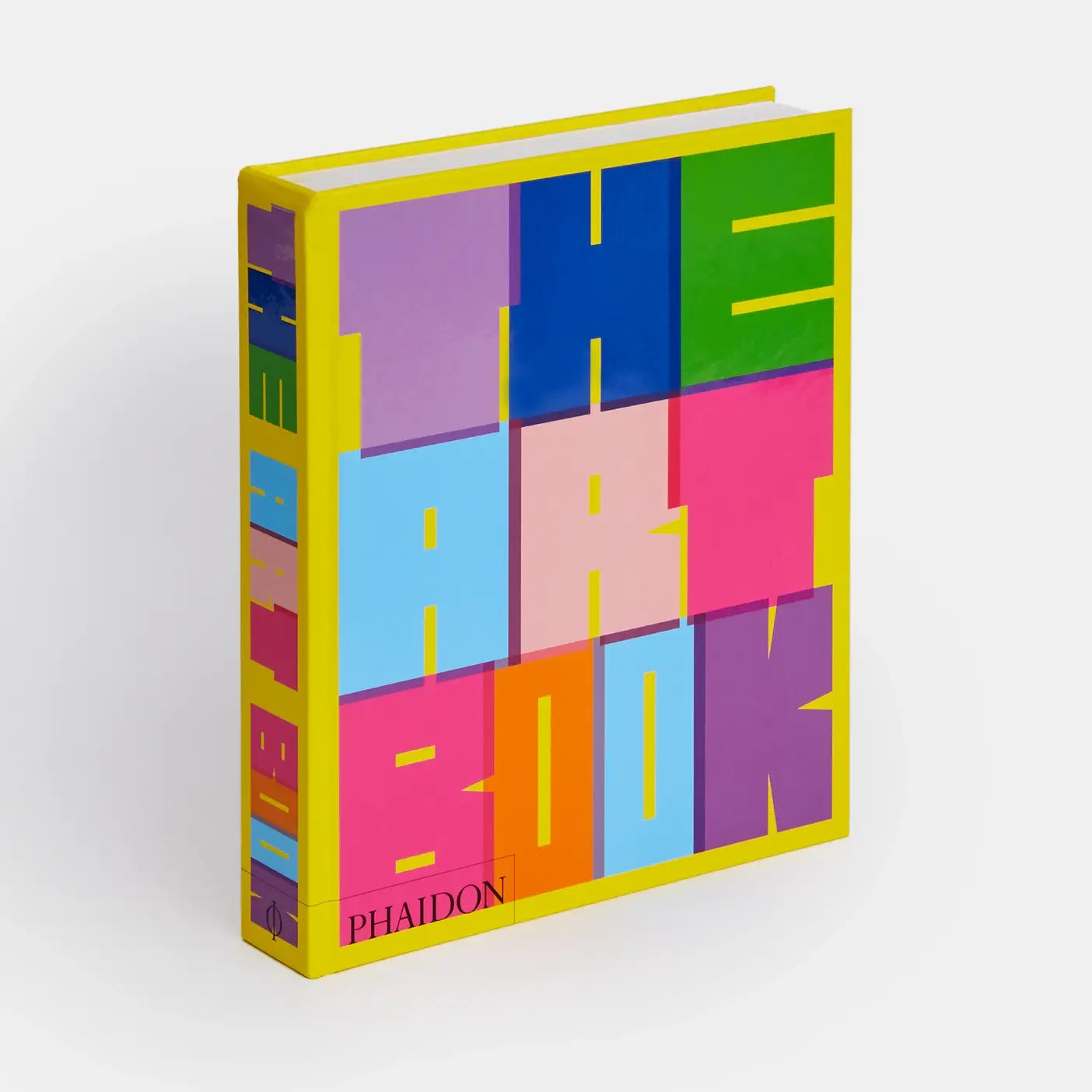 Open Phaidon Art Book, Revised Edition displaying colorful illustrations and artwork on glossy pages.