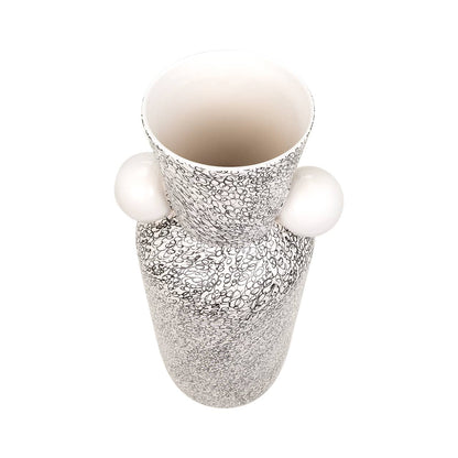 Elegant Eridan vase by Kavana Decor from The Import Collection, showcasing its sleek design and smooth ceramic surface.