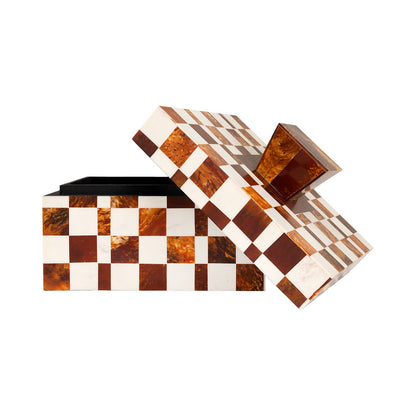 Decorative Camiro Box by Kavana Decor, featuring intricate patterns and a polished wood finish for elegant home decor.