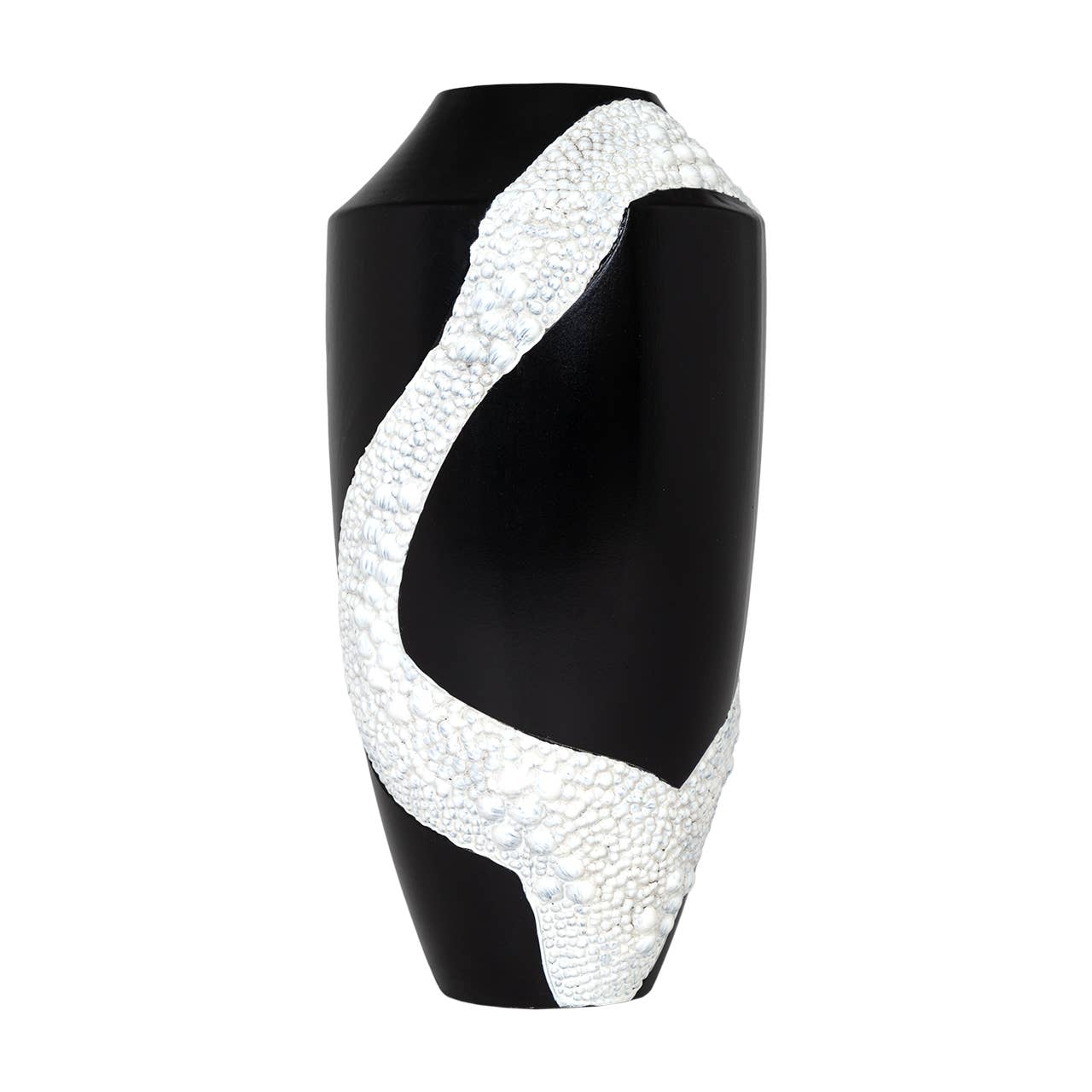 Kavana Decor Benson Tall Vase with a sleek, modern design in neutral tones, perfect for home decor displays.