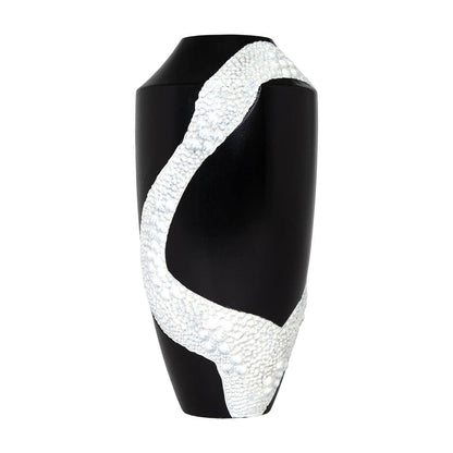 Kavana Decor Benson Tall Vase with a sleek, modern design in neutral tones, perfect for home decor displays.