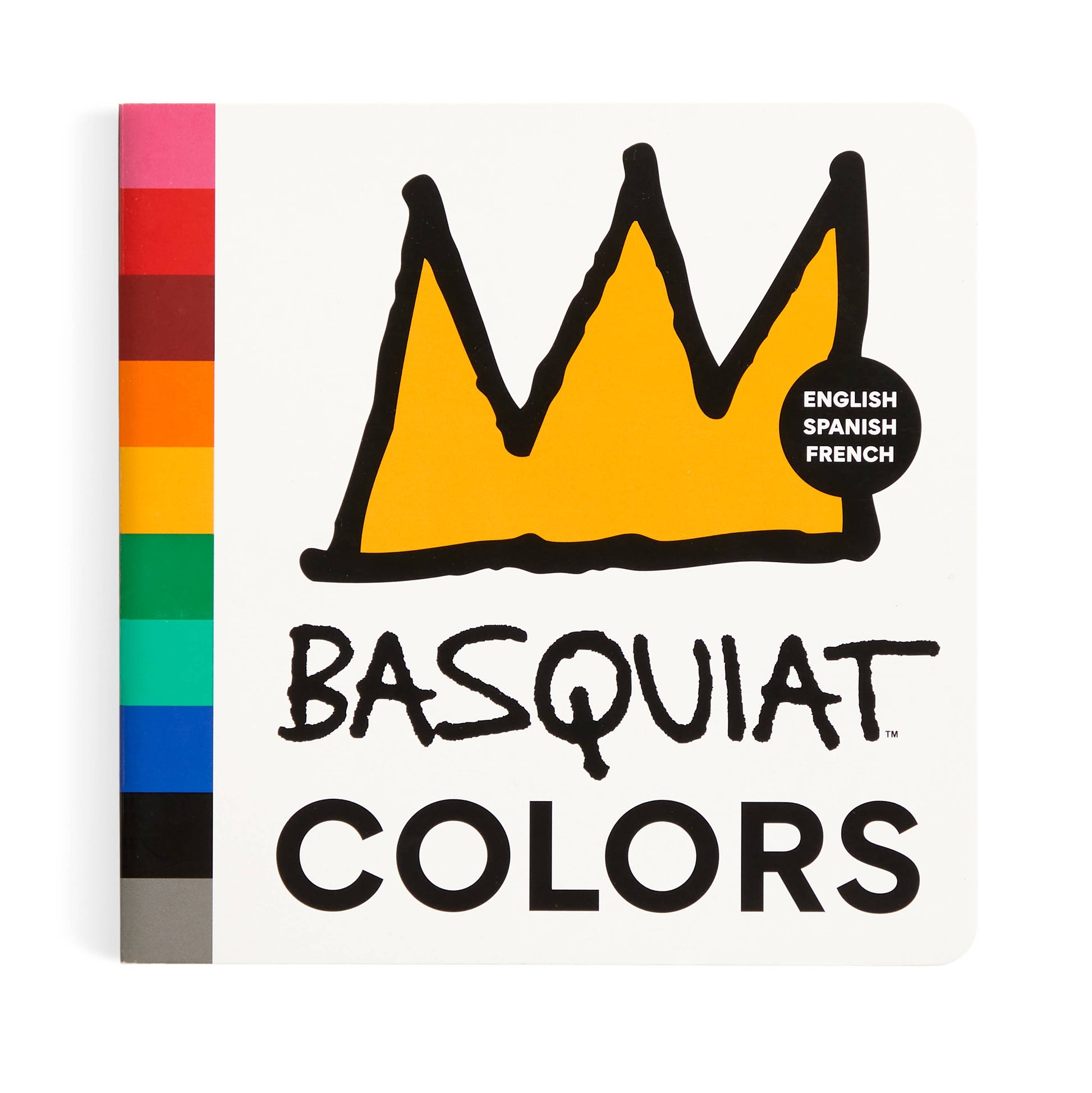 Basquiat Colors Board Book by Chronicle Books showcasing vibrant artwork and colorful illustrations for young readers.