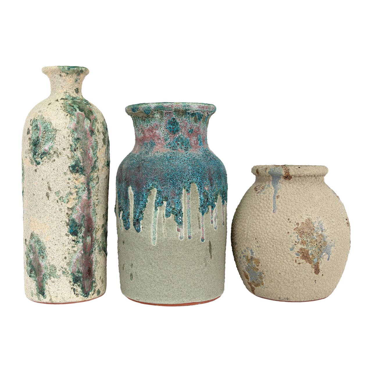 Kavana Decor Fallon Vase with textured ceramic surface in neutral tones, stylish home decor accent
