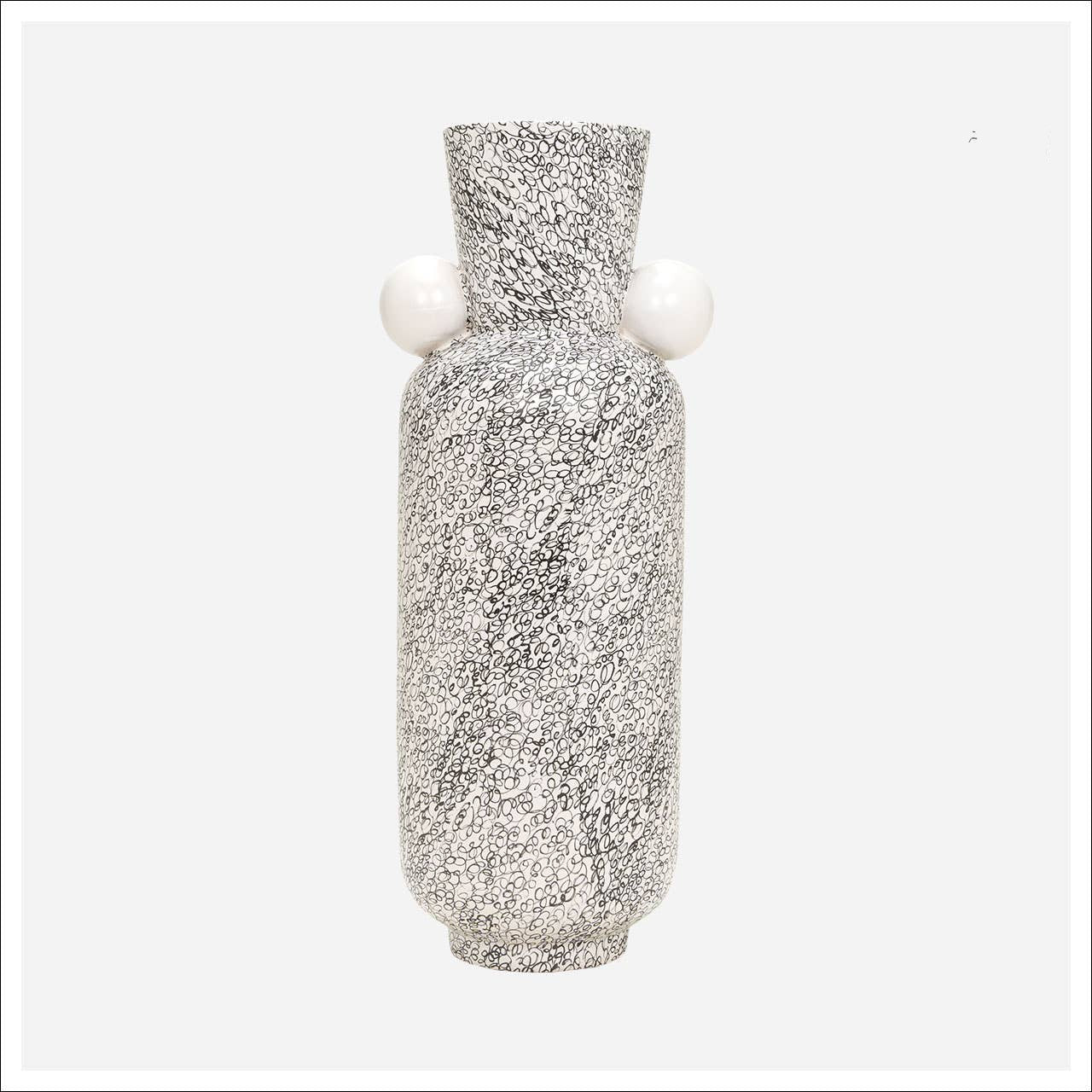 Kavana Decor Eridan vase with a sleek, modern design in a neutral finish, perfect for contemporary home decor.