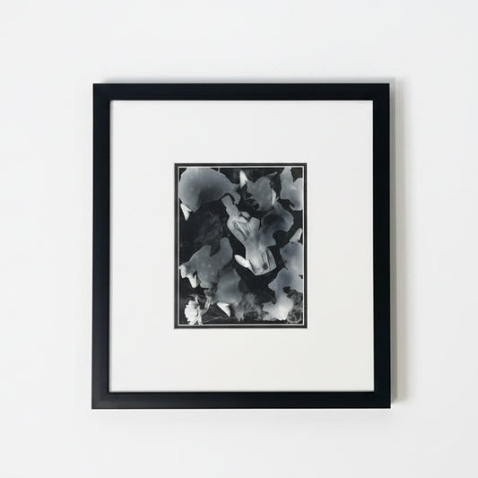 Framed Barbie shoe photo artwork by Ozmun Home featuring a vintage Barbie shoe illustration in a stylish frame.